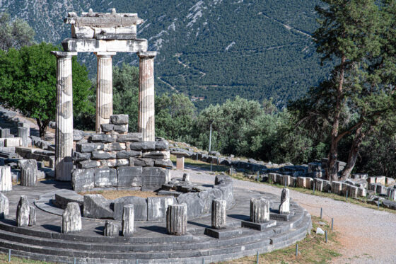 archaeological site at delphi greece