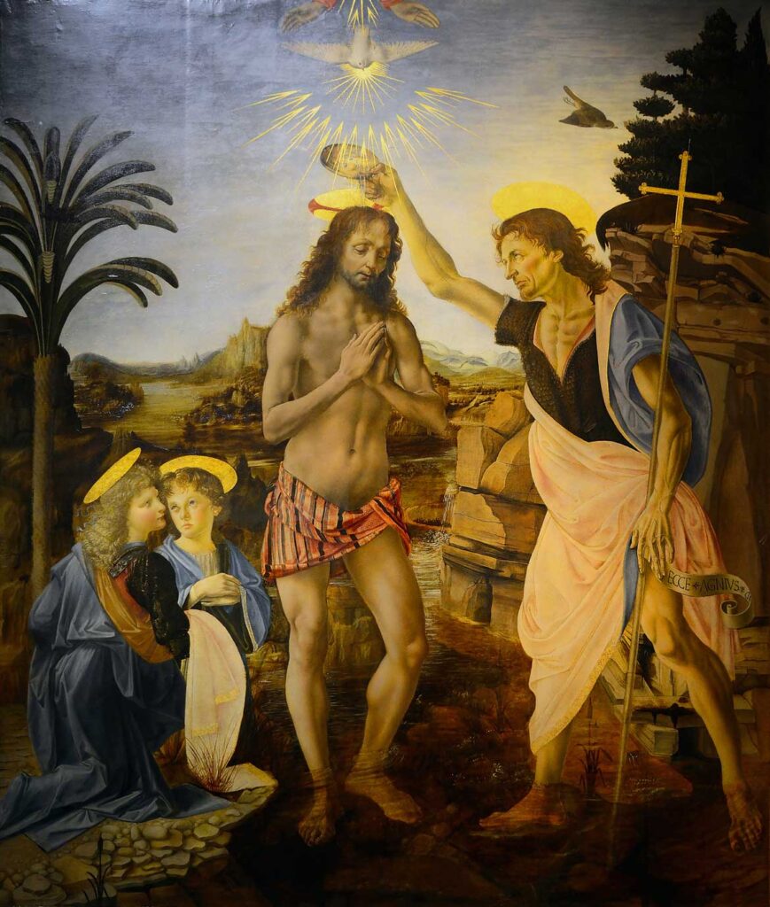 The Baptism of Christ Verrocchio and Da Vinci