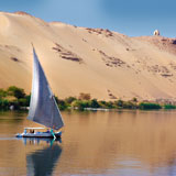 Aswan felucca sailing