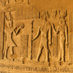 Egypt Kom Ombo inscription gods